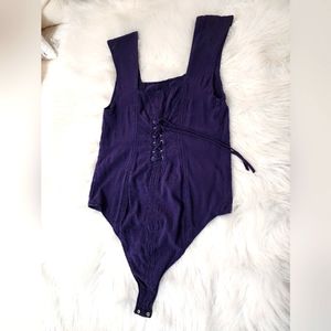Free People Purple Body Suit